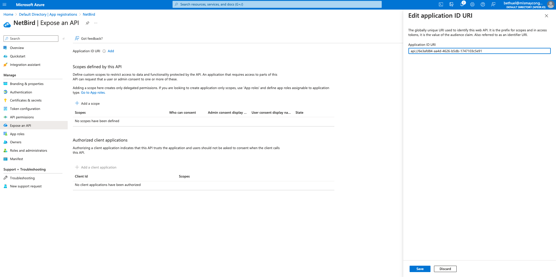 azure-add-application-uri